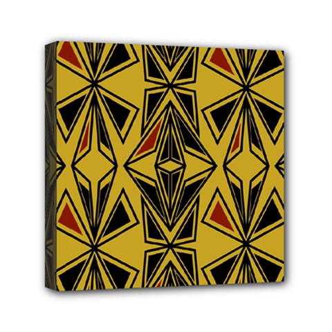 Abstract Pattern Geometric Backgrounds   Mini Canvas 6  X 6  (stretched) by Eskimos