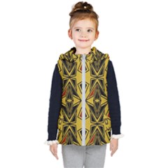 Abstract Pattern Geometric Backgrounds   Kids  Hooded Puffer Vest by Eskimos