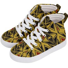 Abstract Pattern Geometric Backgrounds   Kids  Hi-top Skate Sneakers by Eskimos