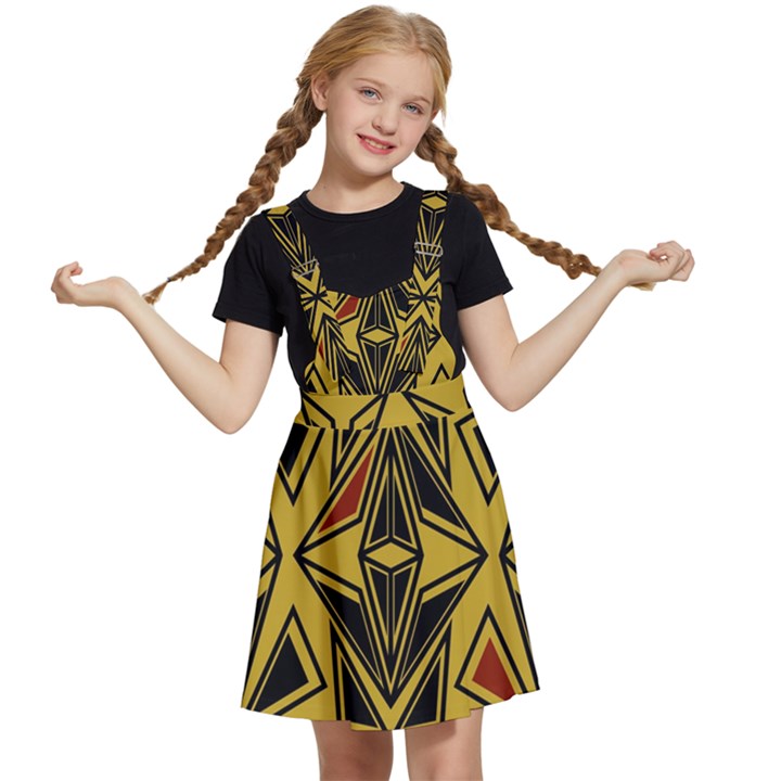 Abstract pattern geometric backgrounds   Kids  Apron Dress