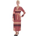 Abstract pattern geometric backgrounds   Velvet Maxi Wrap Dress View1