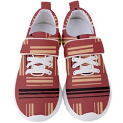 Abstract Pattern Geometric Backgrounds   Women s Velcro Strap Shoes by Eskimos