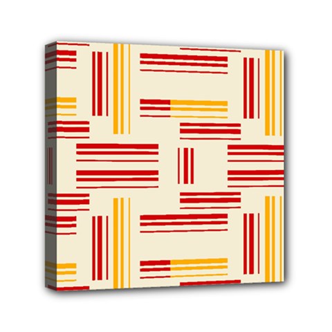 Abstract Pattern Geometric Backgrounds   Mini Canvas 6  X 6  (stretched) by Eskimos