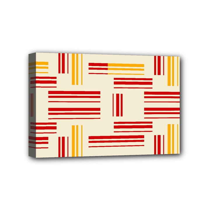 Abstract pattern geometric backgrounds   Mini Canvas 6  x 4  (Stretched)