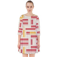 Abstract Pattern Geometric Backgrounds   Smock Dress