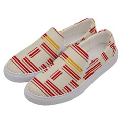 Abstract Pattern Geometric Backgrounds   Men s Canvas Slip Ons by Eskimos