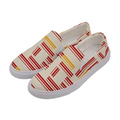 Abstract Pattern Geometric Backgrounds   Women s Canvas Slip Ons by Eskimos