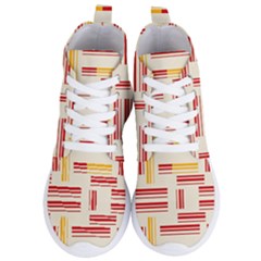 Abstract Pattern Geometric Backgrounds   Women s Lightweight High Top Sneakers by Eskimos