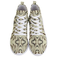 Folk Flowers Print Floral Pattern Ethnic Art Men s Lightweight High Top Sneakers by Eskimos