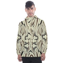 Folk Flowers Print Floral Pattern Ethnic Art Men s Front Pocket Pullover Windbreaker by Eskimos