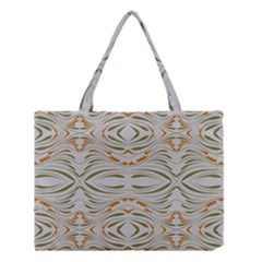 Folk Flowers Print Floral Pattern Ethnic Art Medium Tote Bag by Eskimos