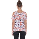 Folk flowers print Floral pattern Ethnic art Cut Out Side Drop Tee View2