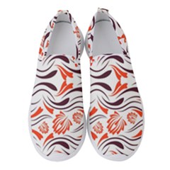 Folk Flowers Print Floral Pattern Ethnic Art Women s Slip On Sneakers by Eskimos