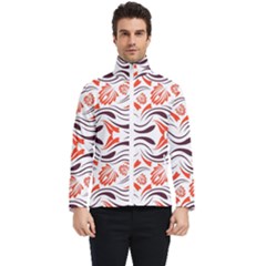 Folk Flowers Print Floral Pattern Ethnic Art Men s Bomber Jacket