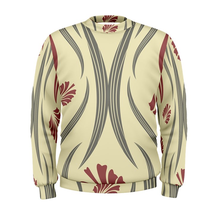 Folk flowers print Floral pattern Ethnic art Men s Sweatshirt