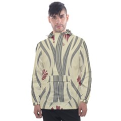 Folk Flowers Print Floral Pattern Ethnic Art Men s Front Pocket Pullover Windbreaker by Eskimos