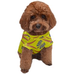 Folk Flowers Print Floral Pattern Ethnic Art Dog T-shirt by Eskimos