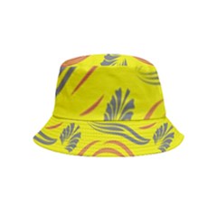 Folk Flowers Print Floral Pattern Ethnic Art Bucket Hat (kids) by Eskimos