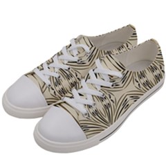 Folk Flowers Print Floral Pattern Ethnic Art Men s Low Top Canvas Sneakers by Eskimos