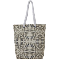 Folk Flowers Print Floral Pattern Ethnic Art Full Print Rope Handle Tote (small) by Eskimos