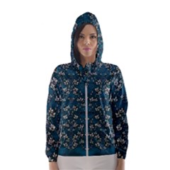 Waterlilies In The Calm Lake Of Beauty And Herbs Women s Hooded Windbreaker