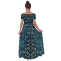 Waterlilies In The Calm Lake Of Beauty And Herbs Off Shoulder Open Front Chiffon Dress View2