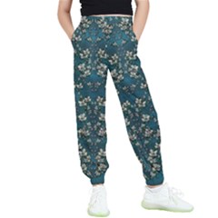 Waterlilies In The Calm Lake Of Beauty And Herbs Kids  Elastic Waist Pants by pepitasart