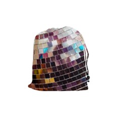 Funky Disco Ball Drawstring Pouch (medium) by essentialimage365