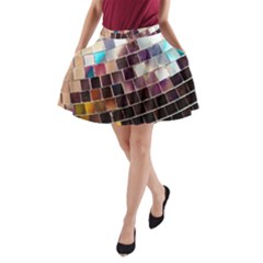 Funky Disco Ball A-line Pocket Skirt by essentialimage365