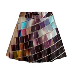 Funky Disco Ball Mini Flare Skirt by essentialimage365