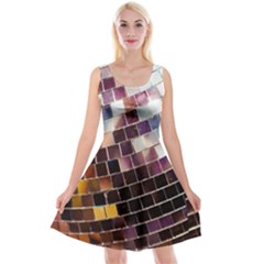 Funky Disco Ball Reversible Velvet Sleeveless Dress