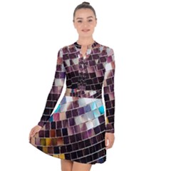 Funky Disco Ball Long Sleeve Panel Dress by essentialimage365