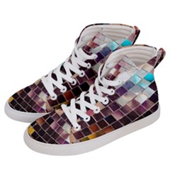 Funky Disco Ball Men s Hi-top Skate Sneakers by essentialimage365