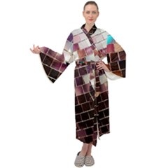 Funky Disco Ball Maxi Velour Kimono