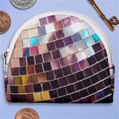 Funky Disco Ball Horseshoe Style Canvas Pouch by essentialimage365