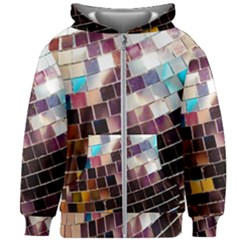 Funky Disco Ball Kids  Zipper Hoodie Without Drawstring