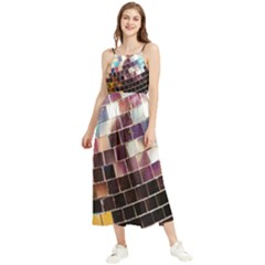 Funky Disco Ball Boho Sleeveless Summer Dress by essentialimage365