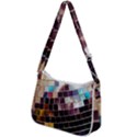 Funky Disco Ball Zip Up Shoulder Bag View2