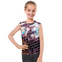 Funky Disco Ball Kids  Mesh Tank Top by essentialimage365