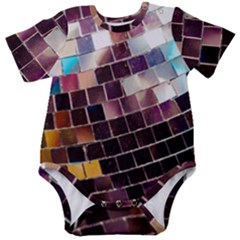 Funky Disco Ball Baby Short Sleeve Onesie Bodysuit by essentialimage365