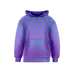 Hex Circle Points Vaporwave One Kids  Pullover Hoodie by WetdryvacsLair