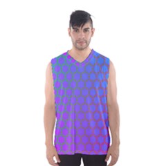 Hex Circle Points Vaporwave One Men s Basketball Tank Top by WetdryvacsLair