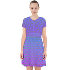 Hex Circle Points Vaporwave One Adorable In Chiffon Dress by WetdryvacsLair