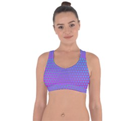 Hex Circle Points Vaporwave One Cross String Back Sports Bra by WetdryvacsLair