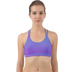 Hex Circle Points Vaporwave One Back Web Sports Bra by WetdryvacsLair