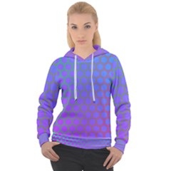 Hex Circle Points Vaporwave One Women s Overhead Hoodie by WetdryvacsLair