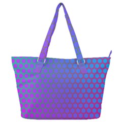 Hex Circle Points Vaporwave One Full Print Shoulder Bag by WetdryvacsLair