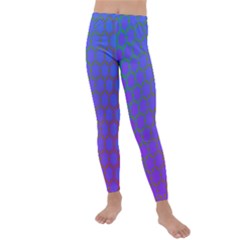 Hex Circle Points Vaporwave One Kids  Lightweight Velour Leggings by WetdryvacsLair