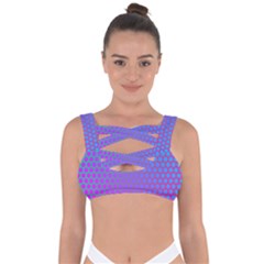 Hex Circle Points Vaporwave One Bandaged Up Bikini Top by WetdryvacsLair