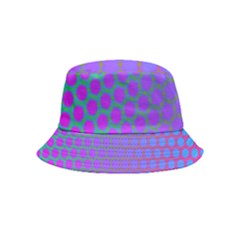 Hex Circle Points Vaporwave One Bucket Hat (kids) by WetdryvacsLair